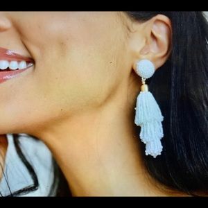 NWT Panacea Beaded Tassel Earrings